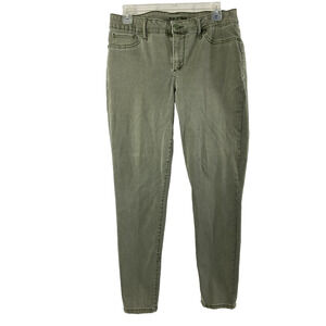 Maurice Jeans Womens Large‎ L-R Faded Green Skinny Stretch Denim